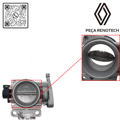 RN 102870-NX 7700102870 CORPO DE BORBOLETA MOT 1.6 16V K4M SCECL IIMEG MECANICO 4